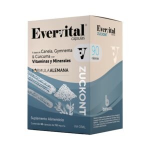 Evervital Zuckont Food Supplement 90 Capsules of 780 mg each