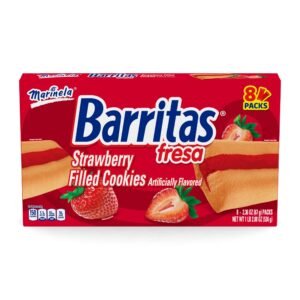 Marinela Strawberry Bars, Box of 48 pieces