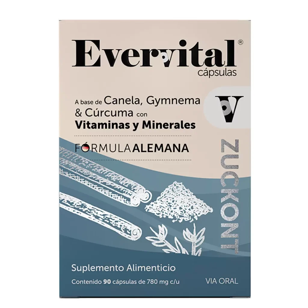 Evervital Zuccont Cinnamon-Based Gymnema Vitamins and Minerals 90 Capsules